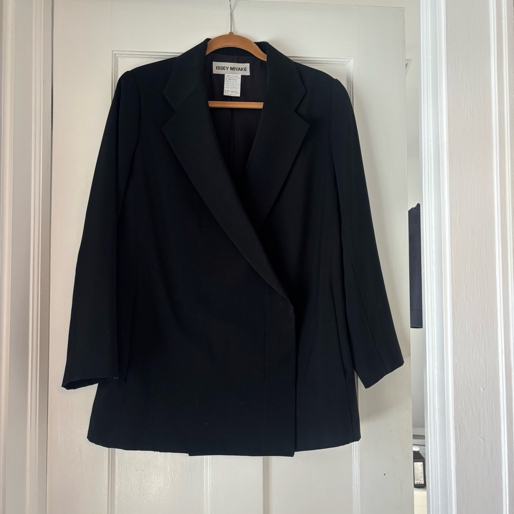 Issey Miyake Classic Black Suit Jacket